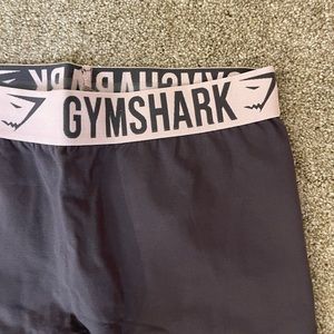 Gymshark dark grey and light pink leggings